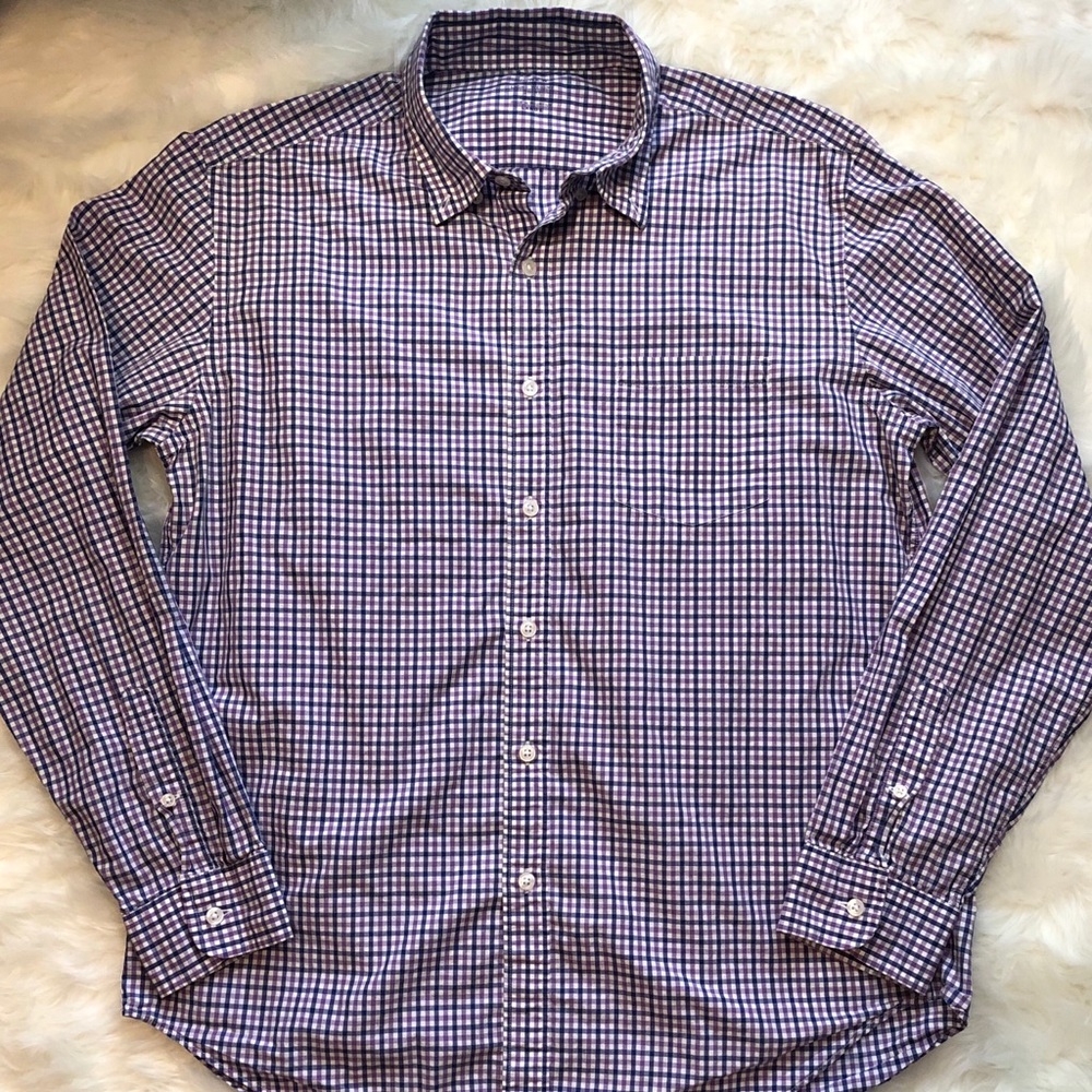 J. Crew Men’s Light Weight Plaid Button Down
